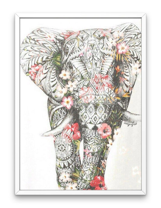 Elephant In Flowers