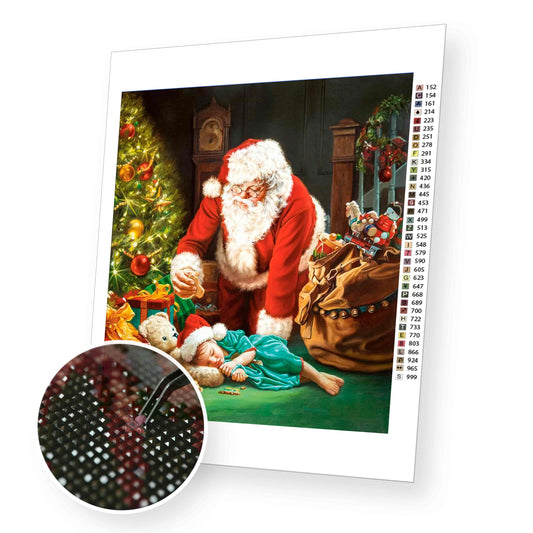 Christmas Gifts by Santa Claus - Diamond Painting Kit