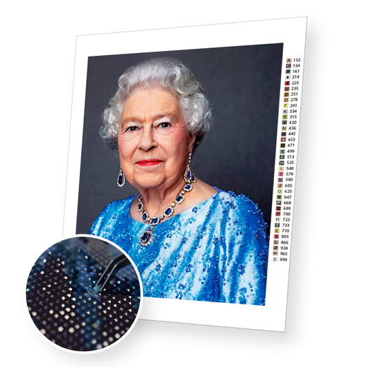 Beautiful Queen Elizabeth II - Diamond Painting Kit
