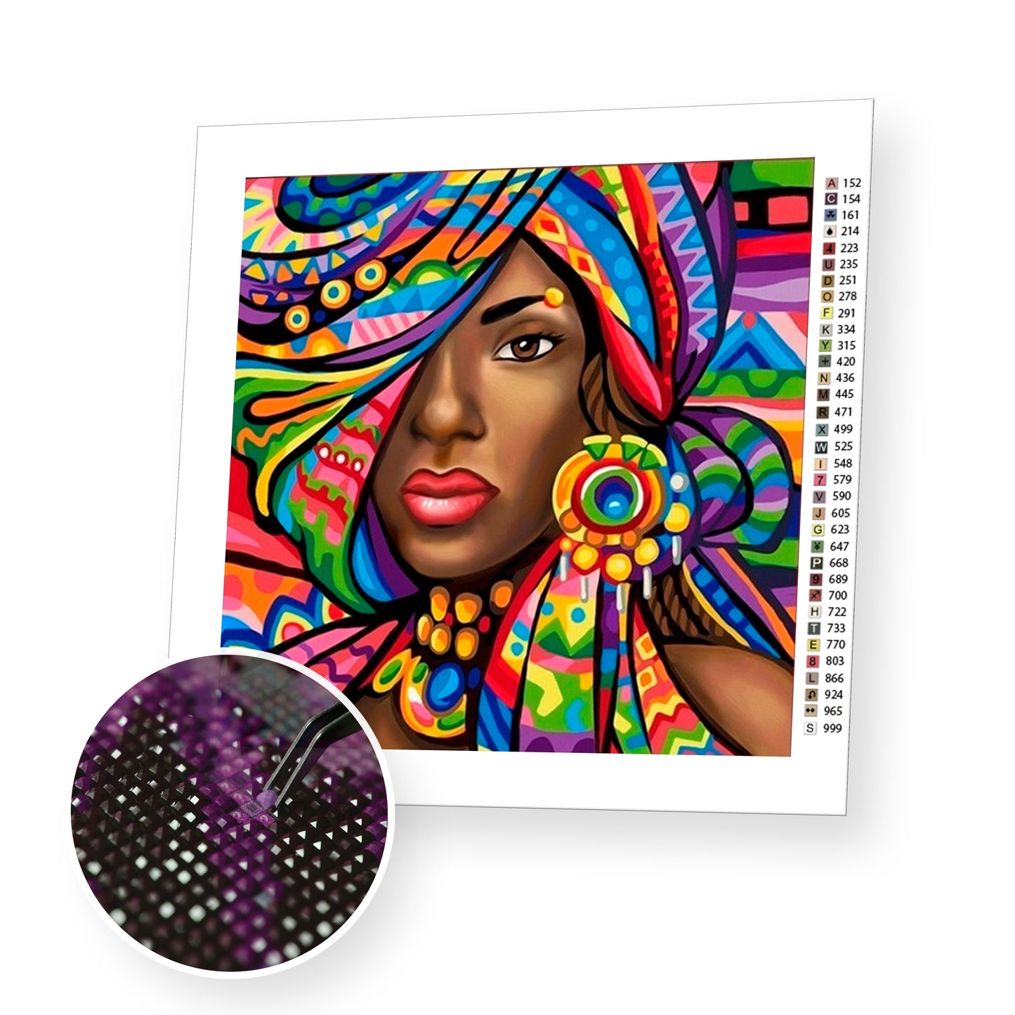 Black Woman - Diamond Painting Kit - [Diamond Painting Kit]