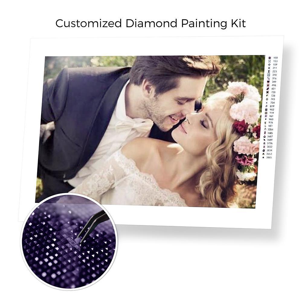 Custom Paint by Diamonds Kit With Your Own Photo - [Diamond Painting Kit]