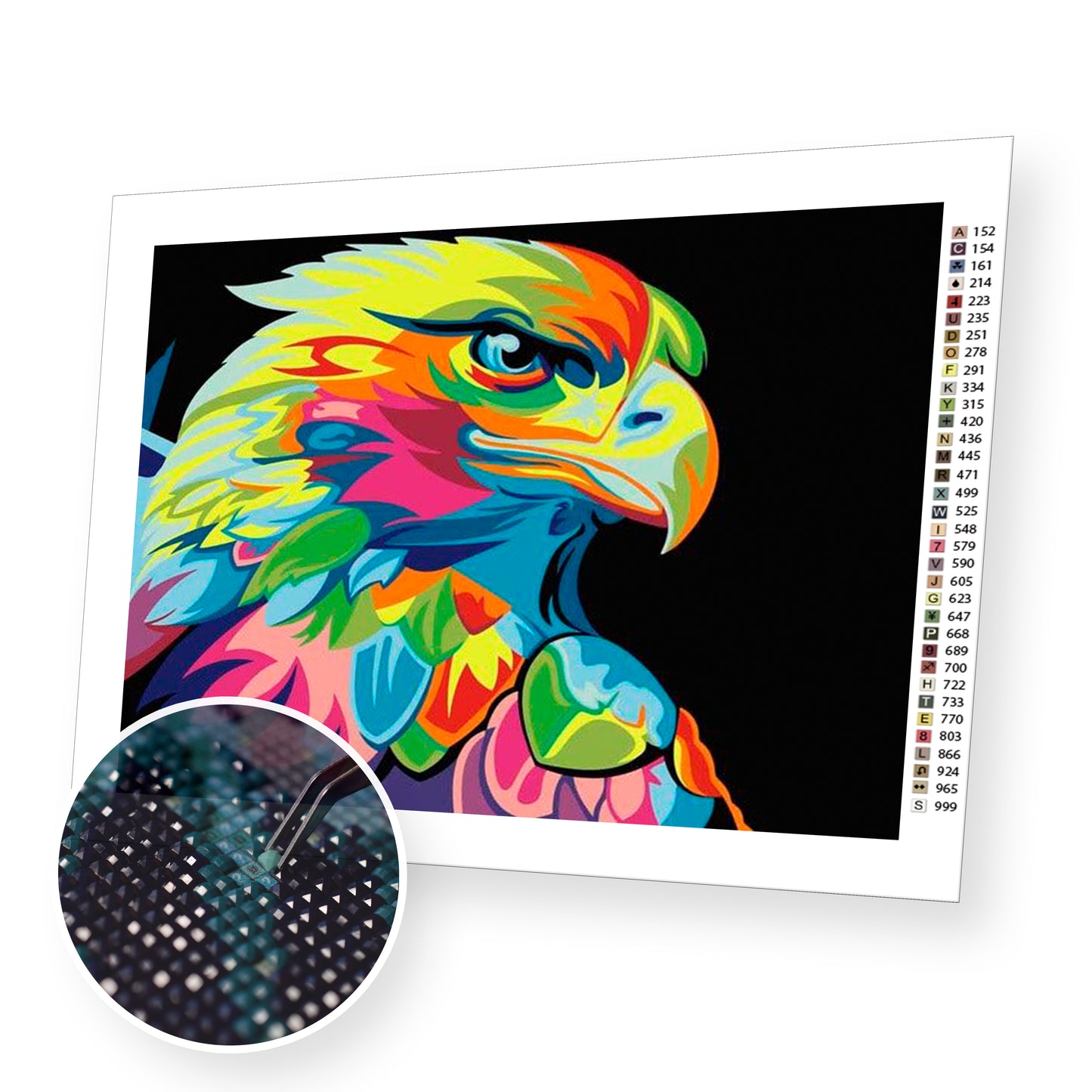 Colorful Eagle - Diamond Painting Kit - [Diamond Painting Kit]