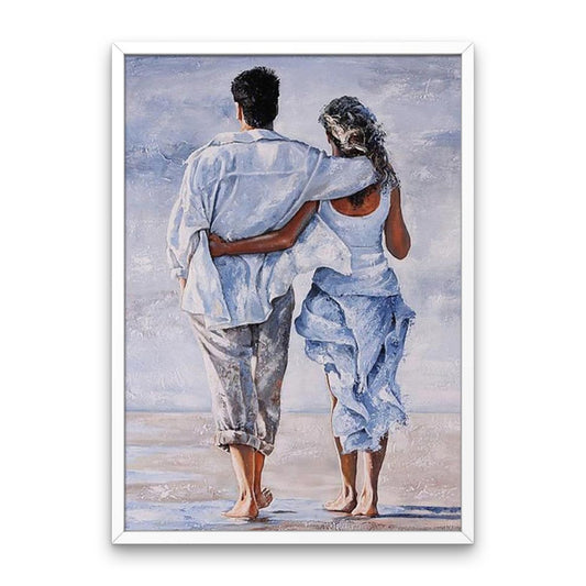 Couple on the Beach - Diamond Painting Kit