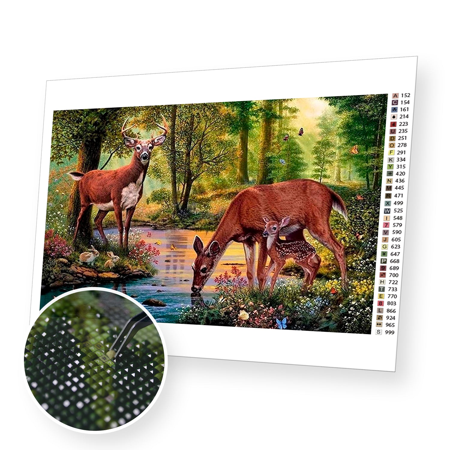 Deer Family - Diamond Painting Kit - [Diamond Painting Kit]