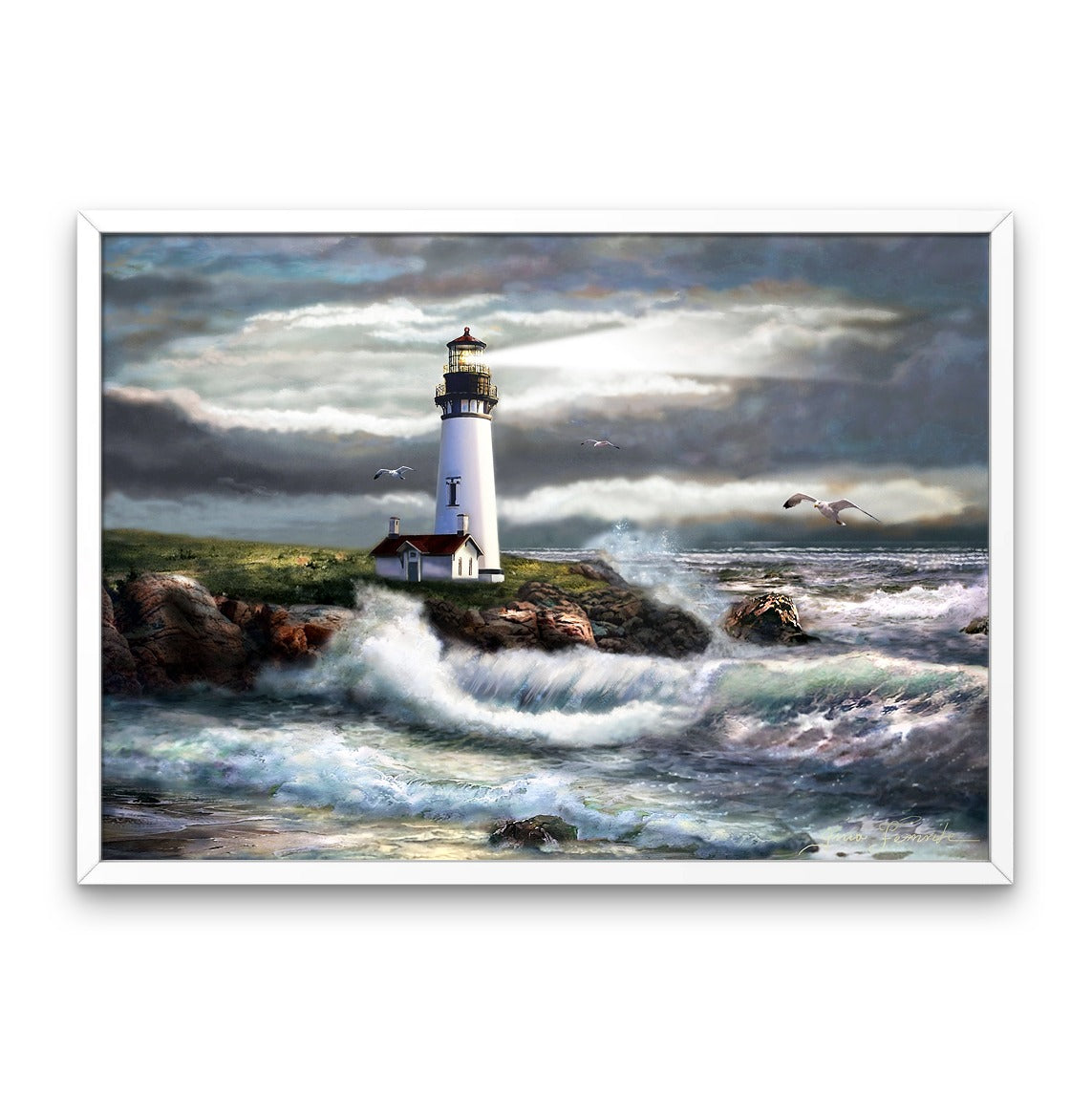 Lighthouse in the Waves - Diamond Painting Kit