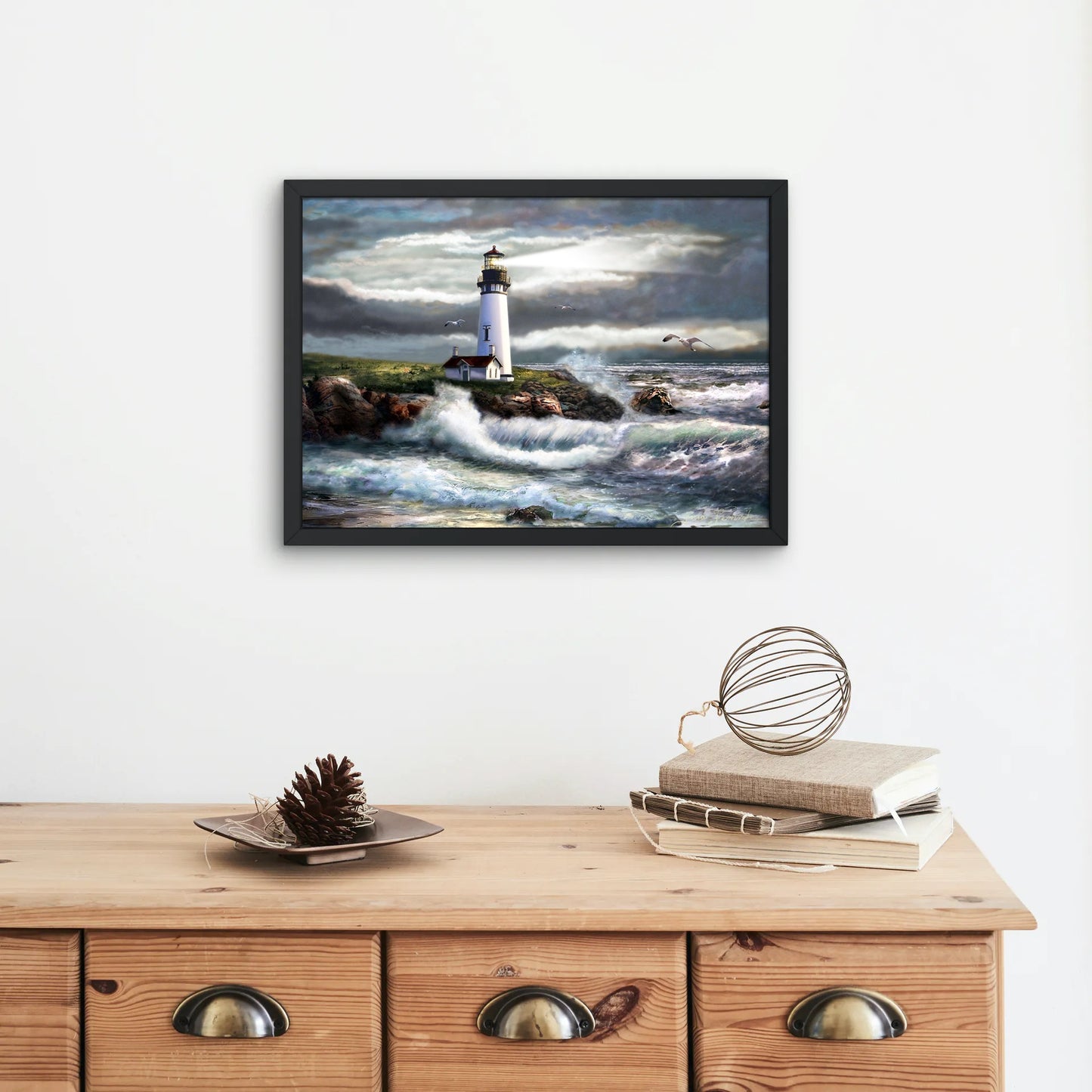 Lighthouse in the Waves - Diamond Painting Kit