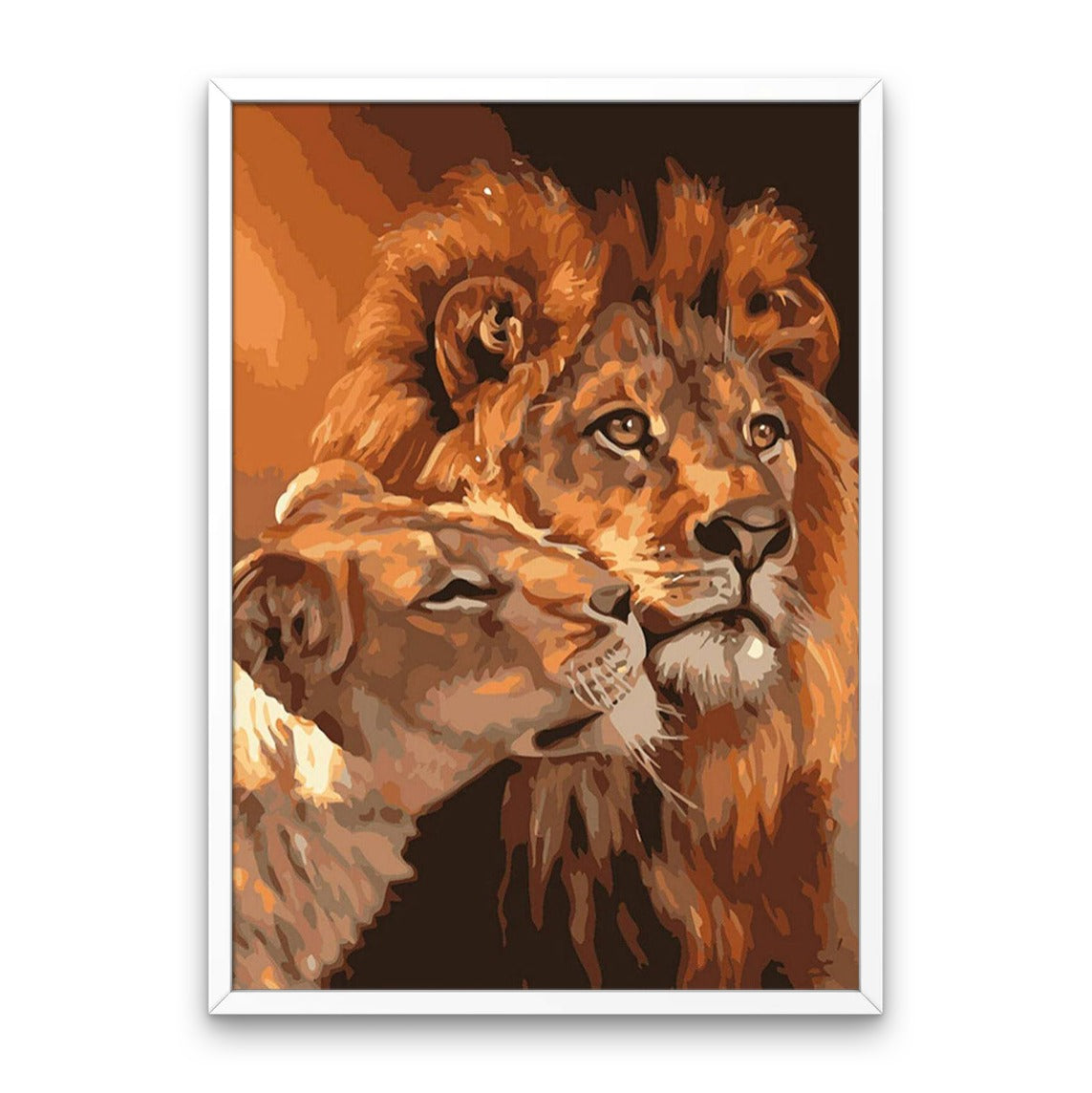 Lion and Tiger - Diamond Painting Kit
