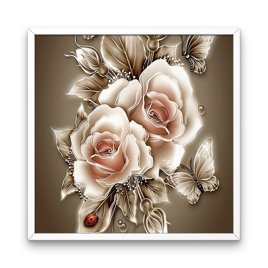 Sepia Rose - Diamond Painting Kit