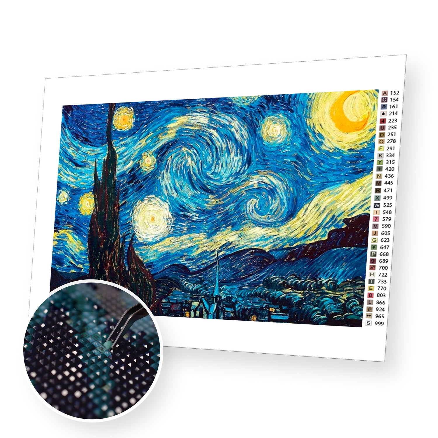 Starry Night - Diamond Painting Kit – Just Paint with Diamonds