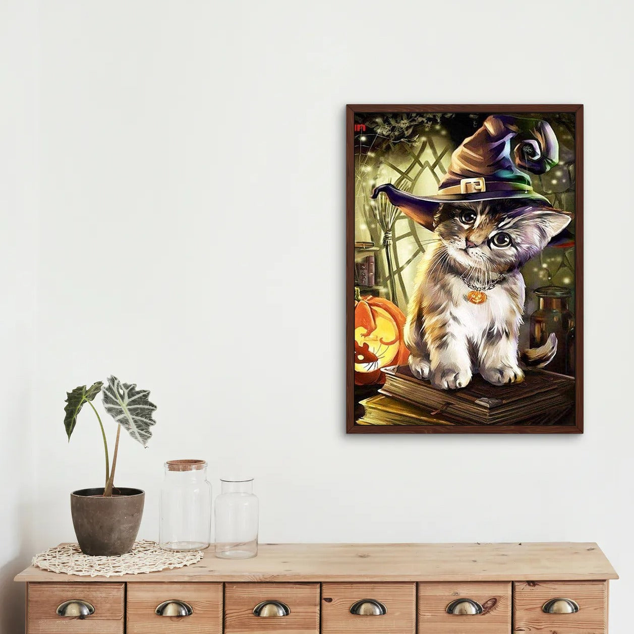 Cat Love Halloween - Diamond Painting Kit